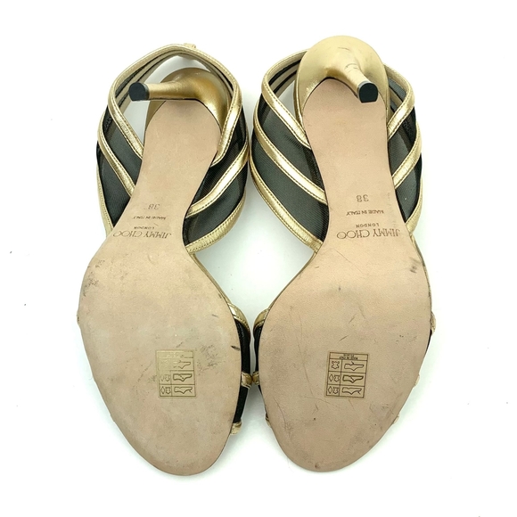 JIMMY CHOO Betty Illusion Sandal sz 8 - Picture 13 of 14